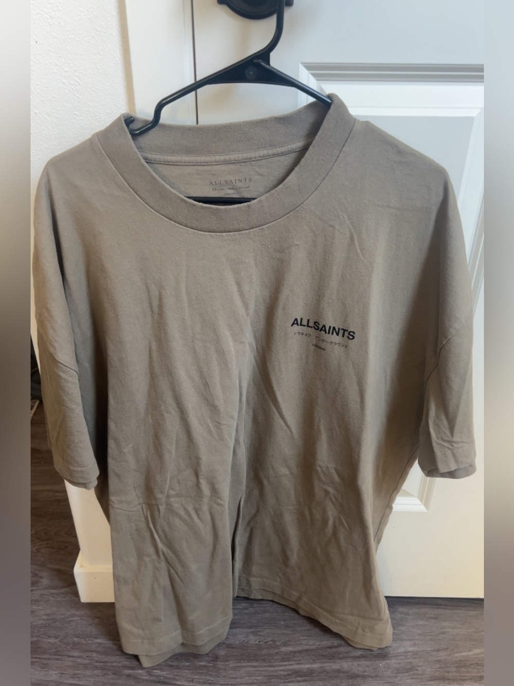 AllSaints Men's  Tee with Chest Logo